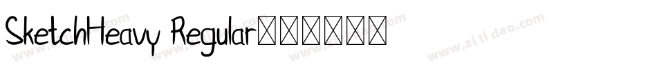 SketchHeavy Regular字体转换